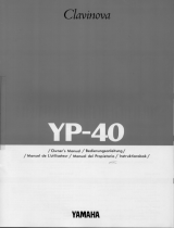 Yamaha YP-40 Bruksanvisning