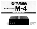 Yamaha M-4 Bruksanvisning