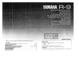 Yamaha R-9 Bruksanvisning
