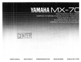 Yamaha MX-70 Bruksanvisning