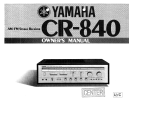 Yamaha CR-840 Användarmanual