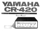 Yamaha CR-420 Användarmanual