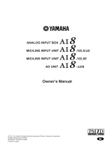Yamaha AI8-AD8 Användarmanual