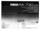 Yamaha RX-730 Bruksanvisning