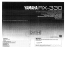 Yamaha RX-330 Bruksanvisning