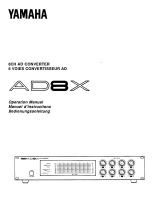 Yamaha AD8X Bruksanvisning