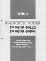 Yamaha PSR-85 Bruksanvisning