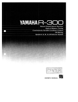 Yamaha RX-300 Bruksanvisning