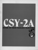 Yamaha CSY-2A Bruksanvisning