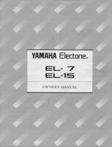 Yamaha EL-15 Bruksanvisning