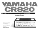 Yamaha CR-820 Bruksanvisning