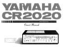Yamaha CR-2020 Bruksanvisning