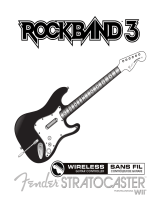American Wireless Rock Band 3 Wireless Fender Stratocaster Guitar Controller WII Användarmanual