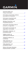 Garmin Vector S Important Safety and Product Information