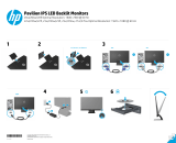 HP Pavilion 23bw 23-inch Diagonal IPS LED Backlit Monitor Användarmanual