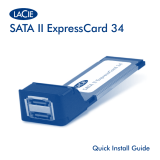 LaCie SATA II EXPRESSCARD 34 Användarmanual