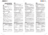 Marantz RX101 Användarmanual