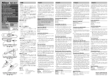 Nikon TELECOMMANDE FILAIRE MC-DC1 POUR D70S Användarmanual