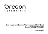 Oregon Scientific RMR802 / RMR802A Användarmanual