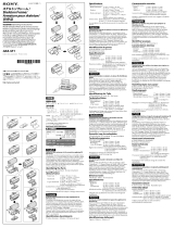 Sony AKA-SF1 Bruksanvisningar