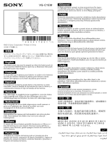 Sony VG-C1EM Viktig information