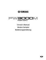 Yamaha PW3000M Användarmanual
