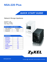 ZyXEL Communications NSA-220 Plus Användarmanual