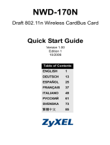 ZyXEL Communications NWD-170 - Användarmanual
