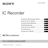 Sony Série ICD UX200F Bruksanvisning