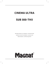 Magnat Audio Cinema Ultra SUB 300-THX Bruksanvisning