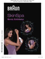 Braun SkinSpa, Sonic Exfoliator, 901 Spa, Silk-épil 7 Användarmanual