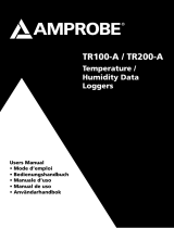 Amprobe TR100-A & TR200-A Temperature Humidity Data Loggers Användarmanual