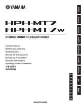 Yamaha HPH-MT5 Bruksanvisning