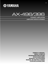 Yamaha AX-496/396 Användarmanual