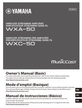 Yamaha Audio WXC-50 Användarmanual