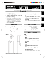 Yamaha SPS-80 Bruksanvisning