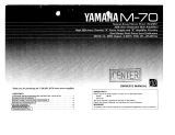 Yamaha M-70 Bruksanvisning