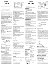 Yamaha TD-2 Användarmanual