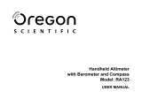 Oregon Scientific RA123 Användarmanual