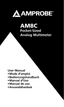 Amprobe AM8C Analog Multimeter Användarmanual
