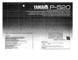 Yamaha P-520 Bruksanvisning
