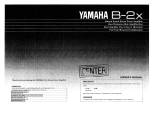 Yamaha B-2x Bruksanvisning