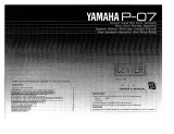 Yamaha P-07 Bruksanvisning