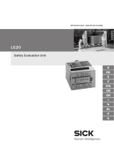 SICK LE20 Safety Evaluation Unit Bruksanvisningar