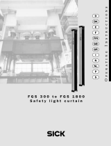 SICK FGS 300 to FGS 1800 Safety light curtain Bruksanvisningar