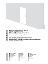 Hormann Porte d'entrée acier Hublots inserts gris anthracite 90 x h.h.215 cm poussant gauche Bruksanvisning