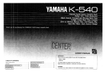 Yamaha K-540 Bruksanvisning