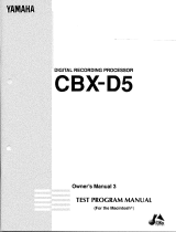Yamaha CBX-D5 Bruksanvisning