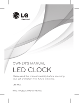 LG LEC-003 Användarmanual