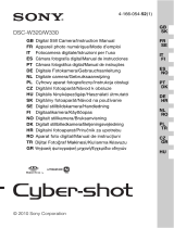 Sony cyber shot dsc w330r Användarmanual